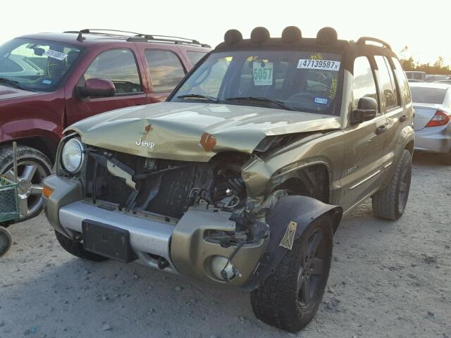 1J4GL38K42W358788 - 2002 JEEP LIBERTY RE GREEN photo 2