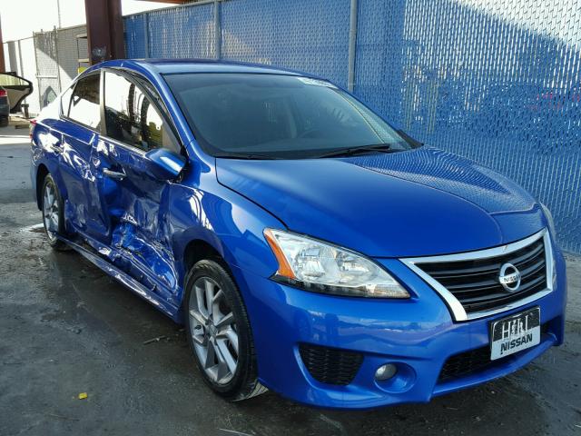 3N1AB7AP5FY336215 - 2015 NISSAN SENTRA S BLUE photo 1