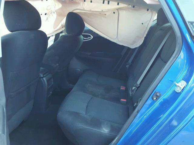 3N1AB7AP5FY336215 - 2015 NISSAN SENTRA S BLUE photo 6