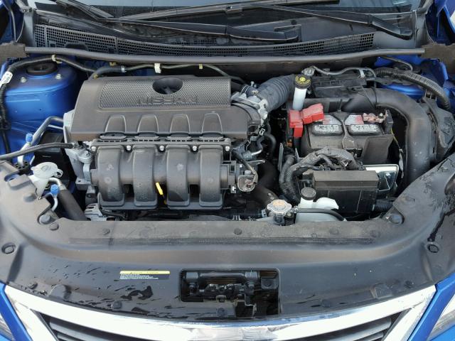 3N1AB7AP5FY336215 - 2015 NISSAN SENTRA S BLUE photo 7