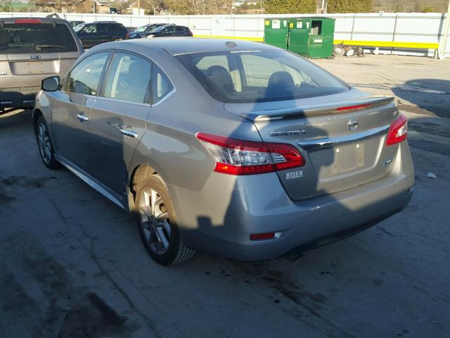 3N1AB7AP8DL712108 - 2013 NISSAN SENTRA S SILVER photo 3