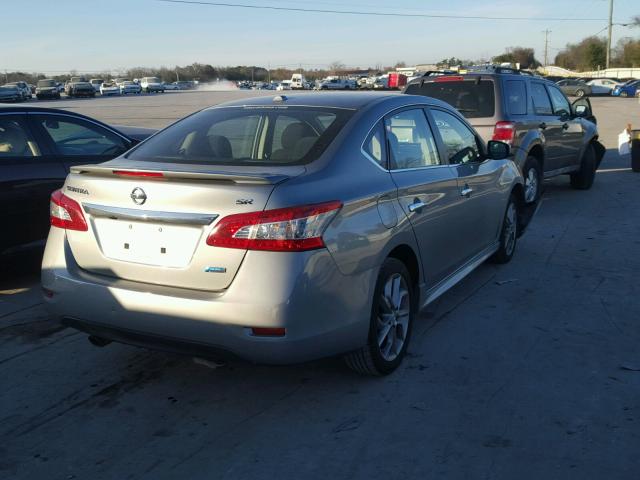 3N1AB7AP8DL712108 - 2013 NISSAN SENTRA S SILVER photo 4