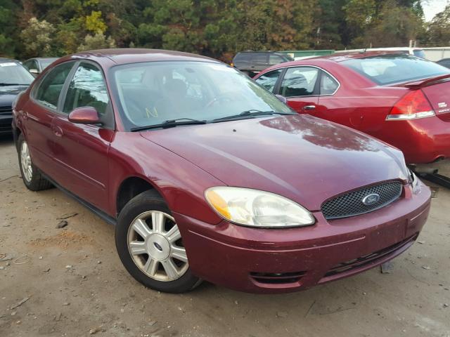 1FAFP56U85A150989 - 2005 FORD TAURUS SEL BURGUNDY photo 1