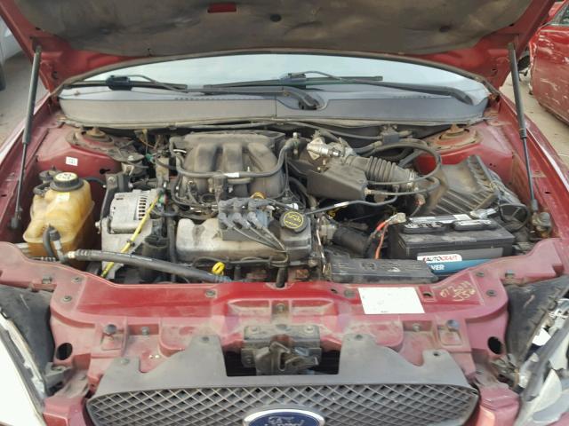 1FAFP56U85A150989 - 2005 FORD TAURUS SEL BURGUNDY photo 7