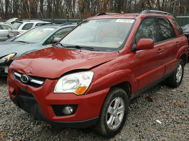 KNDJE723097624858 - 2009 KIA SPORTAGE L RED photo 2