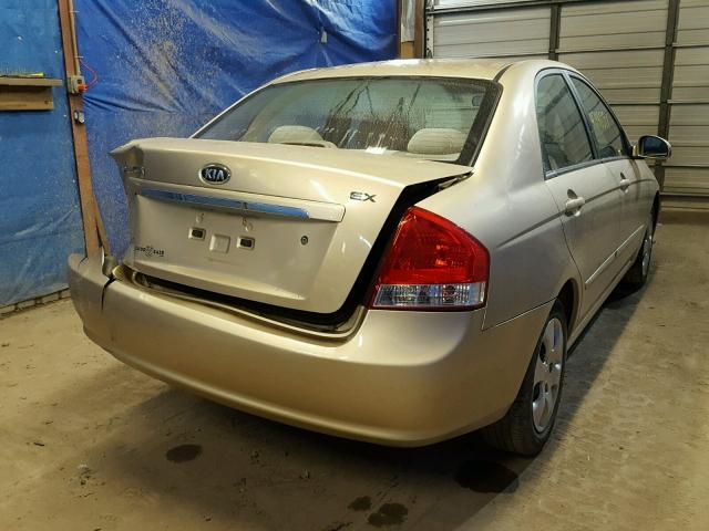 KNAFE222X95666687 - 2009 KIA SPECTRA EX GOLD photo 4