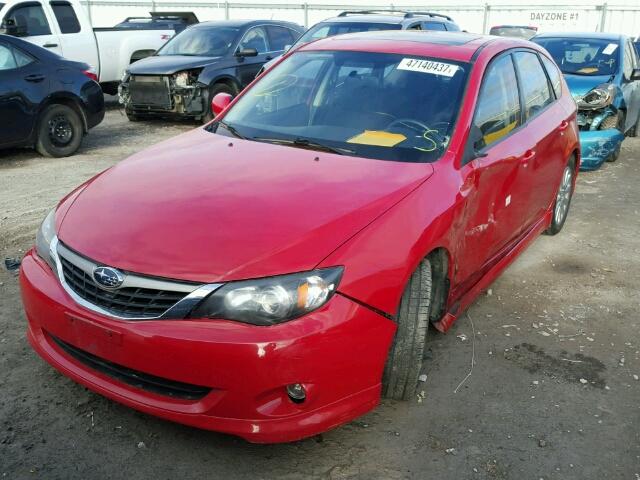 JF1GH62659H809235 - 2009 SUBARU IMPREZA 2. RED photo 2