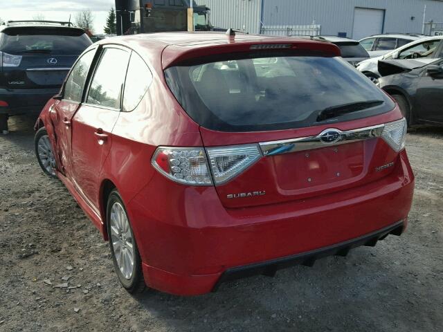 JF1GH62659H809235 - 2009 SUBARU IMPREZA 2. RED photo 3