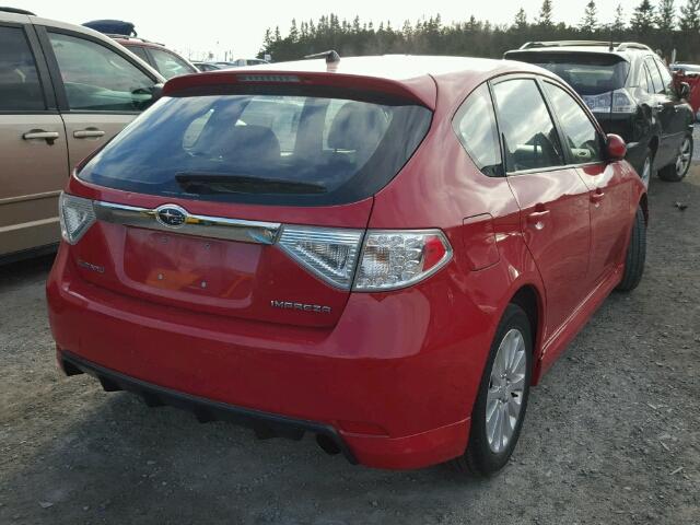 JF1GH62659H809235 - 2009 SUBARU IMPREZA 2. RED photo 4