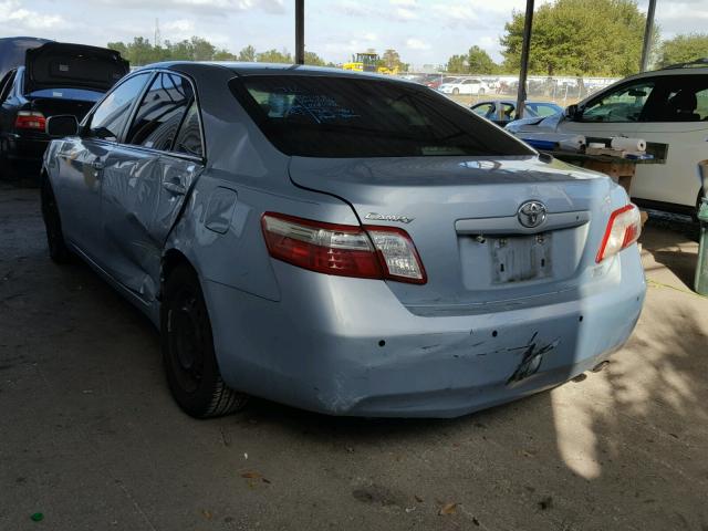 4T1BB46K79U090445 - 2009 TOYOTA CAMRY HYBR BLUE photo 3