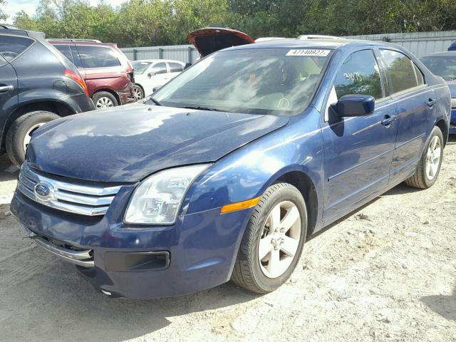 3FAFP07106R128418 - 2006 FORD FUSION SE BLUE photo 2