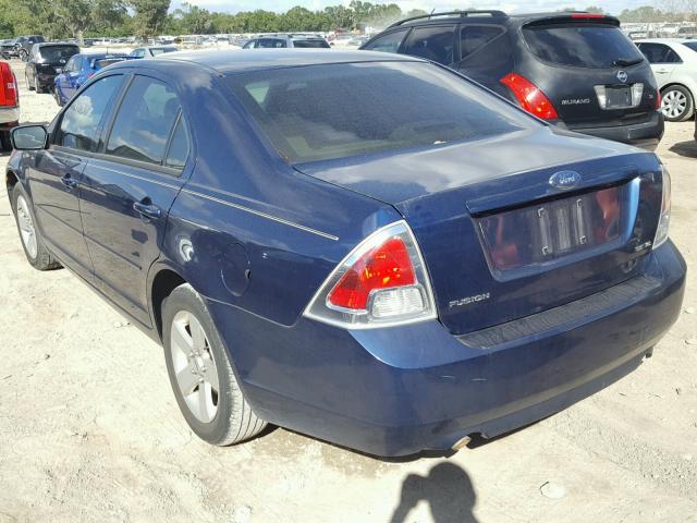 3FAFP07106R128418 - 2006 FORD FUSION SE BLUE photo 3