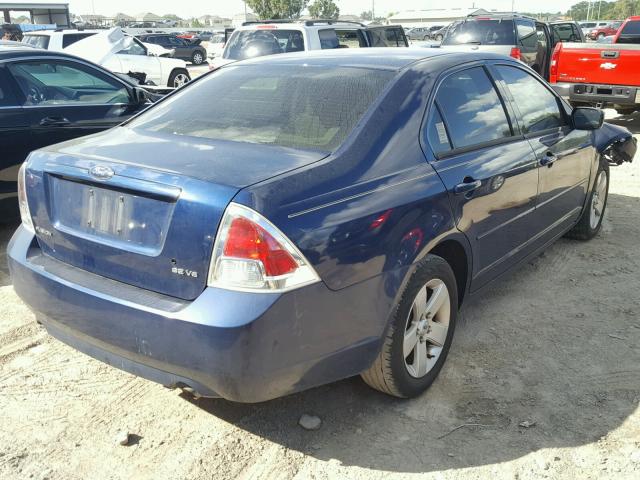 3FAFP07106R128418 - 2006 FORD FUSION SE BLUE photo 4