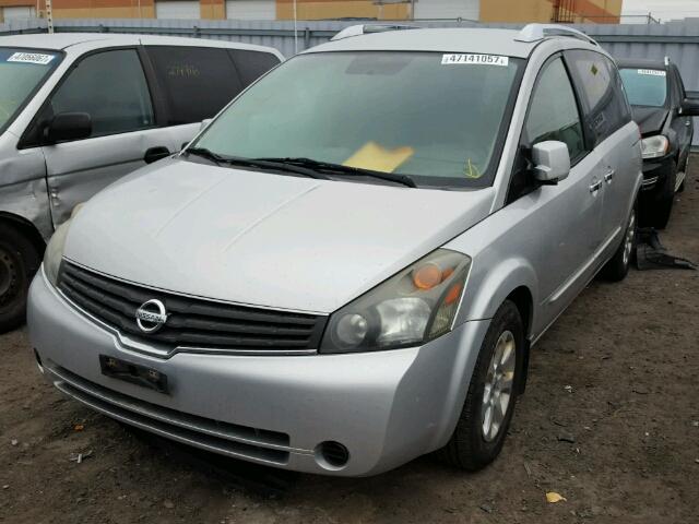 5N1BV28U08N111736 - 2008 NISSAN QUEST S SILVER photo 2