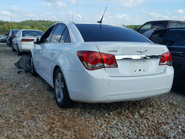 1G1PE5SB7D7147272 - 2013 CHEVROLET CRUZE LT WHITE photo 3