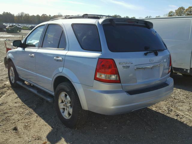 KNDJC733855386610 - 2005 KIA SORENTO EX SILVER photo 3