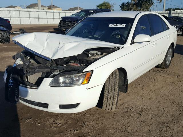 5NPET46C47H275874 - 2007 HYUNDAI SONATA GLS WHITE photo 2