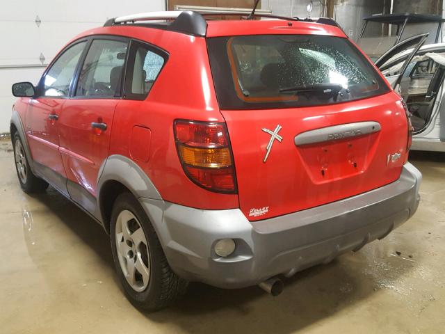 5Y2SL62873Z443669 - 2003 PONTIAC VIBE RED photo 3