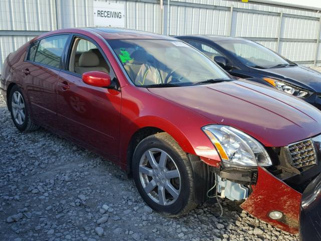 1N4BA41E54C882042 - 2004 NISSAN MAXIMA SE RED photo 1