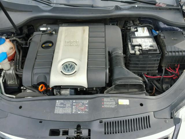 WVWFA71F27V001635 - 2007 VOLKSWAGEN EOS 2.0T L BLUE photo 7