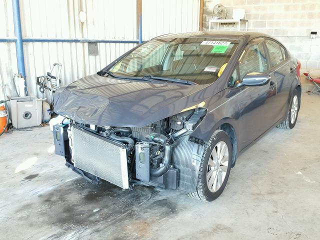 KNAFX4A67E5168032 - 2014 KIA FORTE LX GRAY photo 2