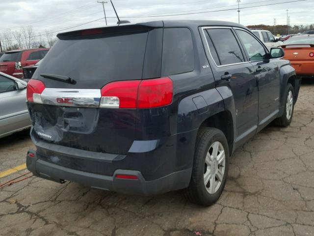 2GKALMEKXF6257457 - 2015 GMC TERRAIN SL BLUE photo 4