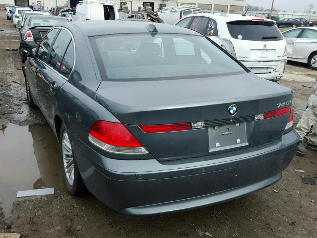 WBAGL63474DP70683 - 2004 BMW 745 I GRAY photo 3