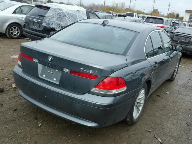 WBAGL63474DP70683 - 2004 BMW 745 I GRAY photo 4