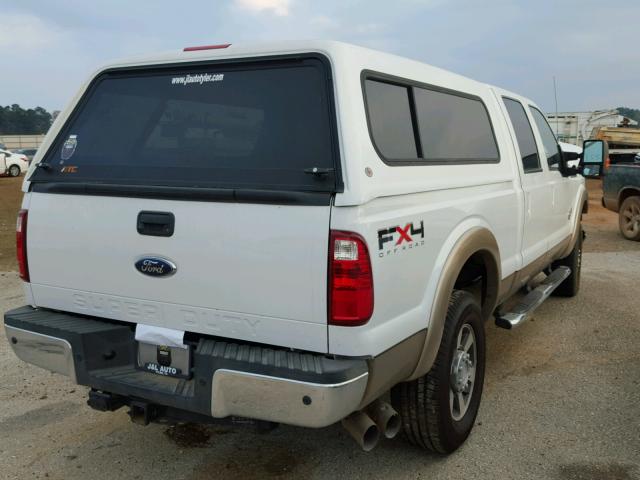 1FT7W2BT9BEB08879 - 2011 FORD F250 SUPER WHITE photo 4