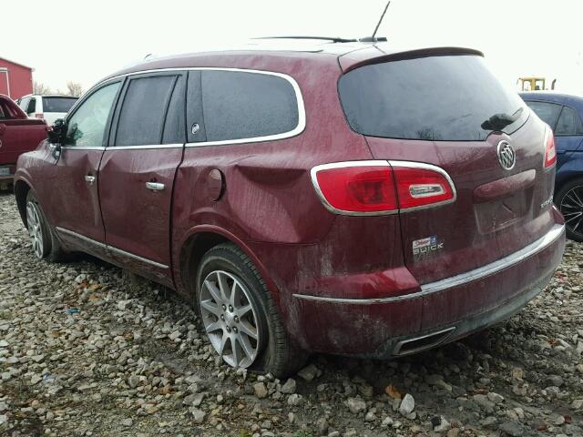 5GAKVBKD6FJ369231 - 2015 BUICK ENCLAVE წითელი ფოტო 3
