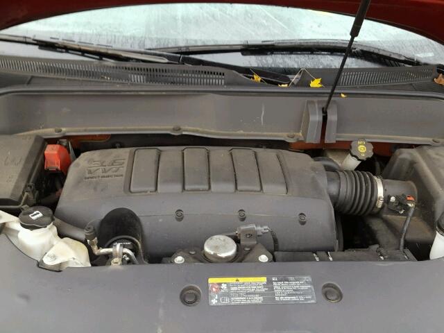 5GAKVBKD6FJ369231 - 2015 BUICK ENCLAVE წითელი ფოტო 7