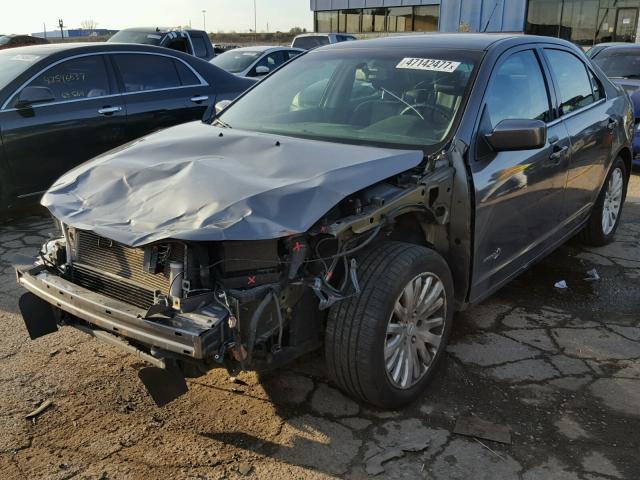 3FADP0L30AR263289 - 2010 FORD FUSION HYB GRAY photo 2