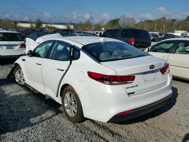 5XXGT4L38HG123977 - 2017 KIA OPTIMA LX WHITE photo 3