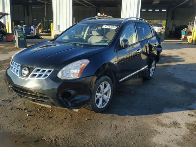 JN8AS5MT3BW181812 - 2011 NISSAN ROGUE S BLACK photo 2