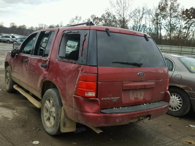 1FMZU73K25ZA24851 - 2005 FORD EXPLORER X BURGUNDY photo 3