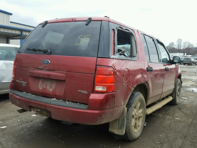 1FMZU73K25ZA24851 - 2005 FORD EXPLORER X BURGUNDY photo 4