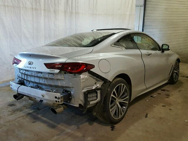 JN1EV7EL8HM554283 - 2017 INFINITI Q60 PREMIU SILVER photo 4