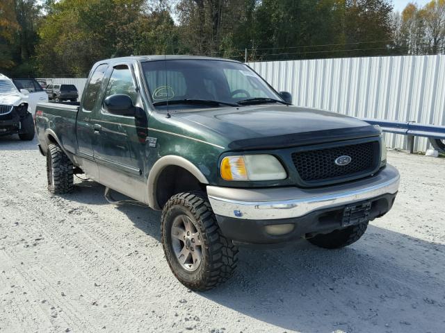 1FTRX18LX2NA31611 - 2002 FORD F150 GREEN photo 1