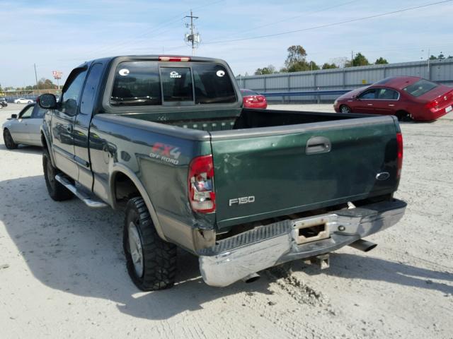 1FTRX18LX2NA31611 - 2002 FORD F150 GREEN photo 3