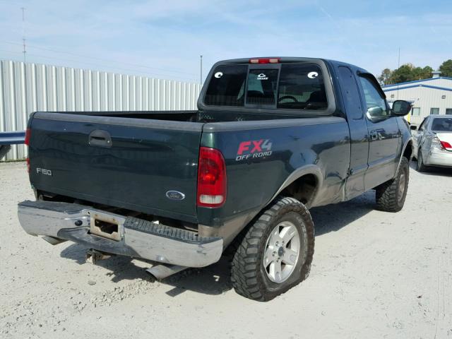 1FTRX18LX2NA31611 - 2002 FORD F150 GREEN photo 4