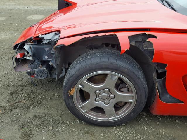 1G1YY22G6W5126112 - 1998 CHEVROLET CORVETTE RED photo 9