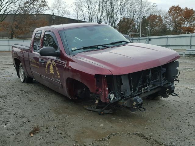 1GCRKSE75DZ267171 - 2013 CHEVROLET SILVERADO MAROON photo 1