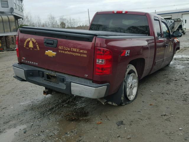 1GCRKSE75DZ267171 - 2013 CHEVROLET SILVERADO MAROON photo 4