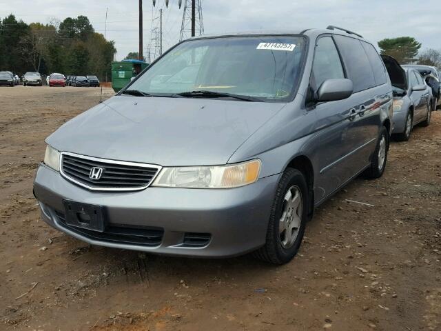 2HKRL18691H520649 - 2001 HONDA ODYSSEY EX SILVER photo 2