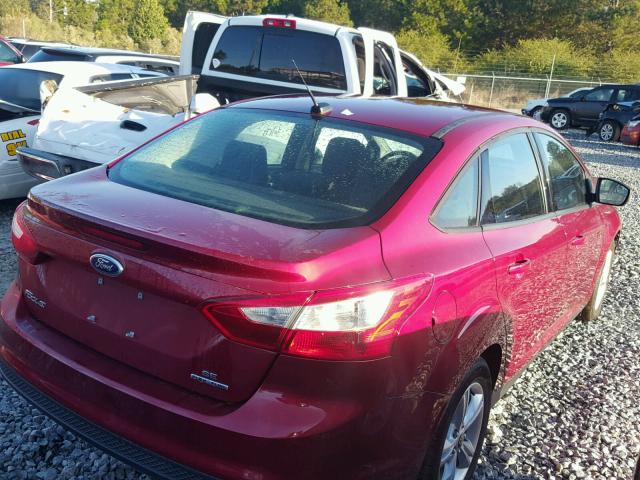 1FADP3F25DL115310 - 2013 FORD FOCUS SE RED photo 4