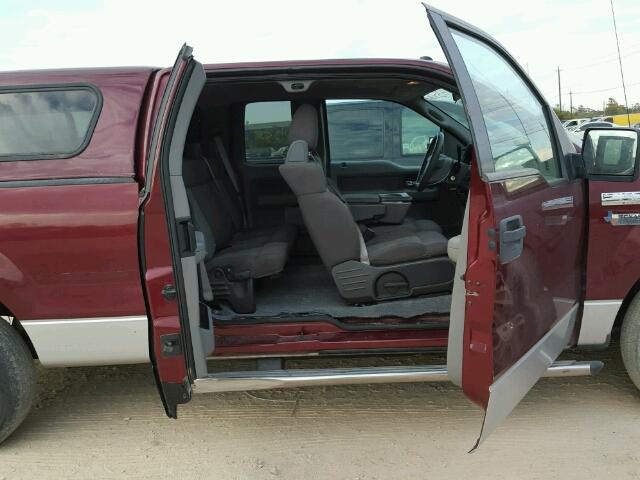 1FTRX12WX6NA10654 - 2006 FORD F150 MAROON photo 9