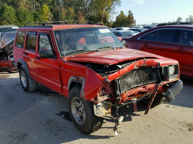 1J4FT28S8WL160339 - 1998 JEEP CHEROKEE S RED photo 1