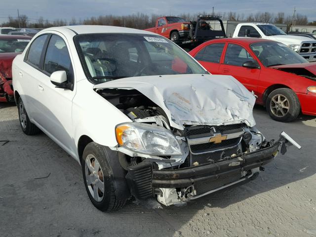 KL1TD5DE0AB113125 - 2010 CHEVROLET AVEO LS WHITE photo 1