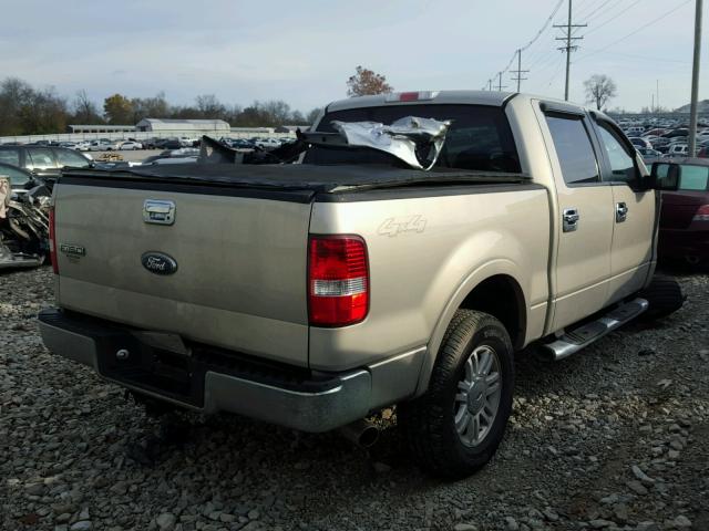 1FTPW14V76FB32302 - 2006 FORD F150 SUPER BEIGE photo 4