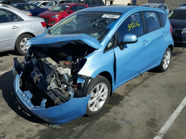 3N1CE2CP3EL369628 - 2014 NISSAN VERSA NOTE BLUE photo 2